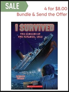 Scholastic I Survived: Dramatic Blue and Red Titanic Cover
